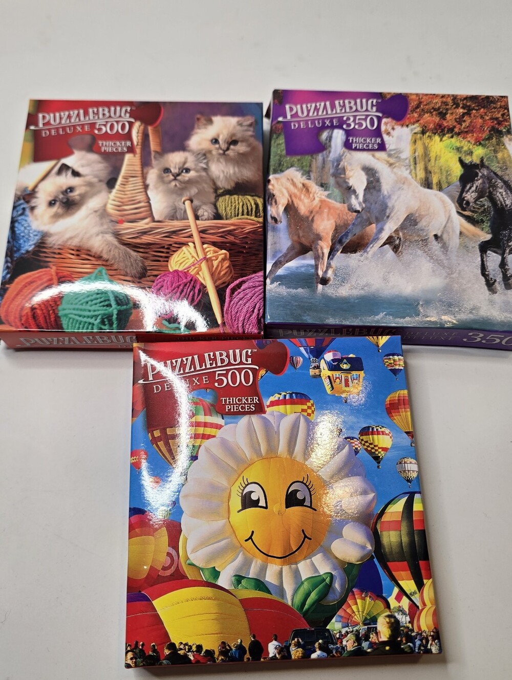 NIB 3 PuzzleBug Puzzles Two 500 Piece One 350 Piece